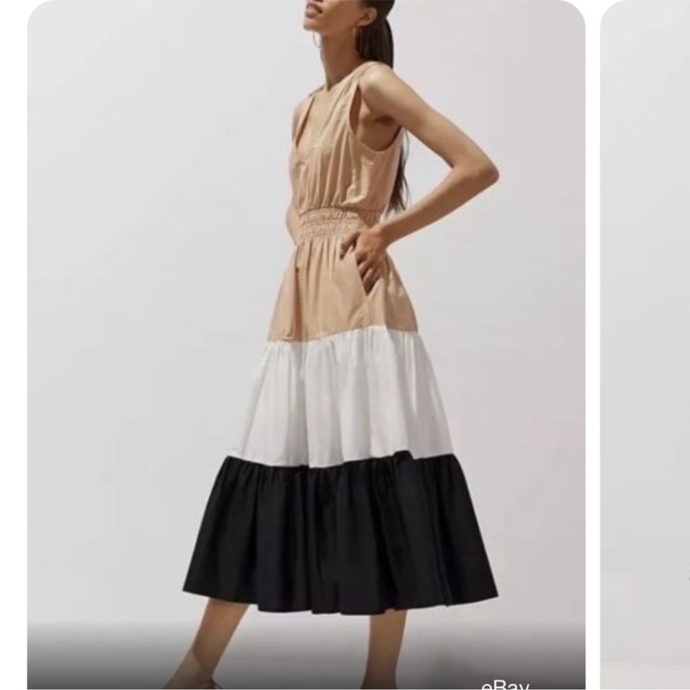 Maeve by Anthropologie Tiered Midi Dress EC SZ2